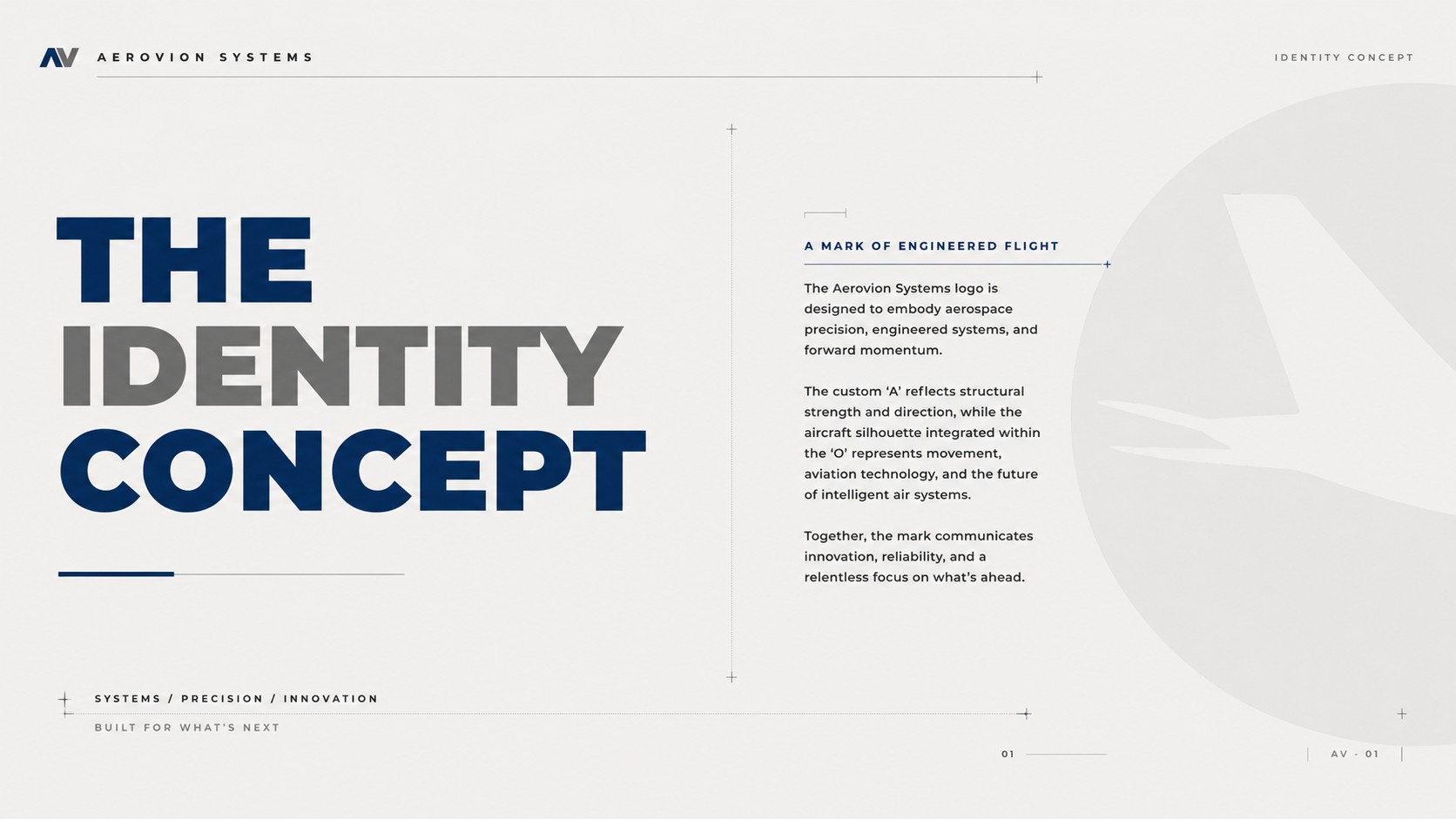 Aerovion — identity system and colour palette